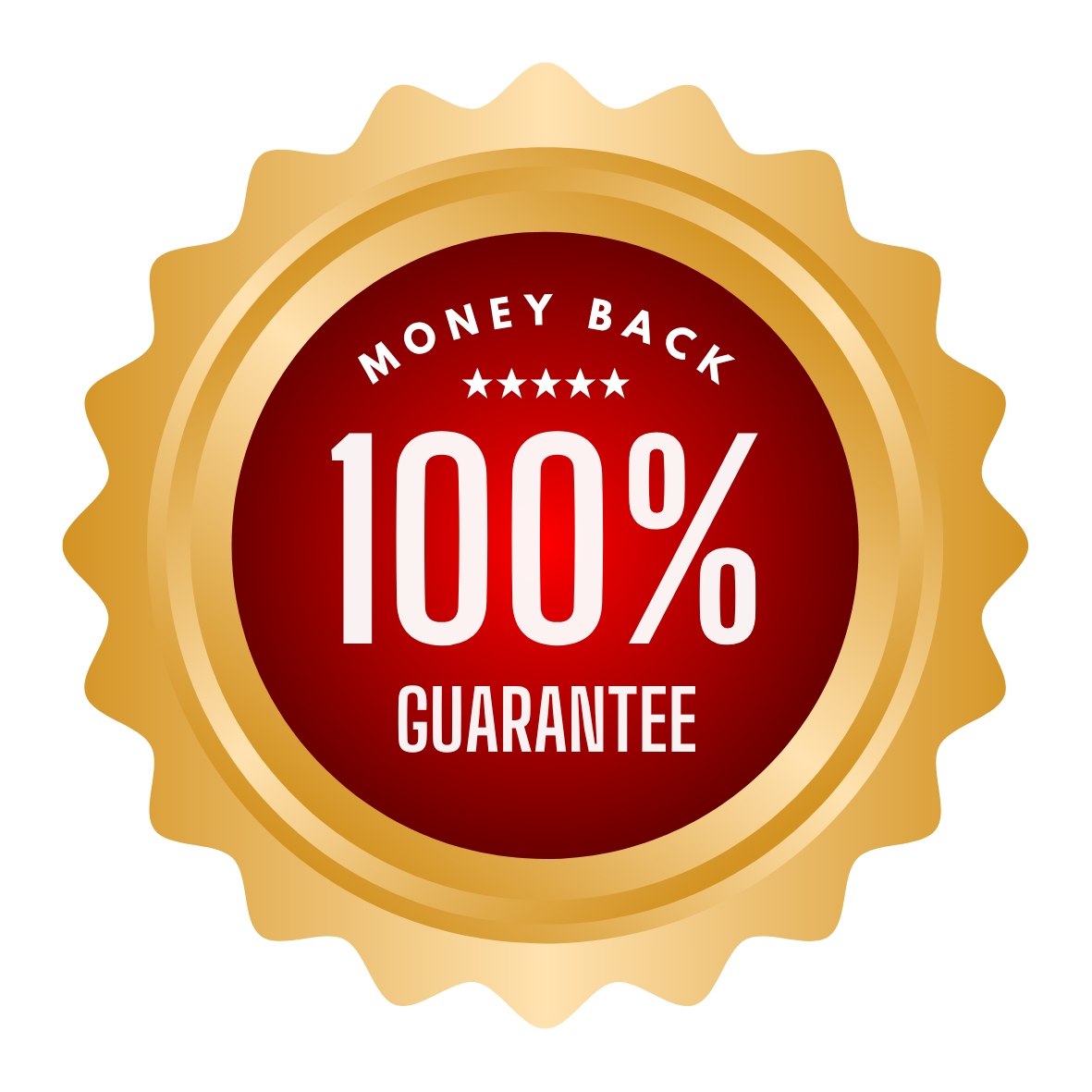 100% Money Back 30 Day Guarantee